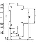 Comutator de comandă modular, 0-1, 3ND + 1NÎ, 16A