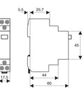 Buton modular cu reţinere 1ND+1NI 16A