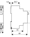 Buton de comanda modular 16A 1ND+1NI