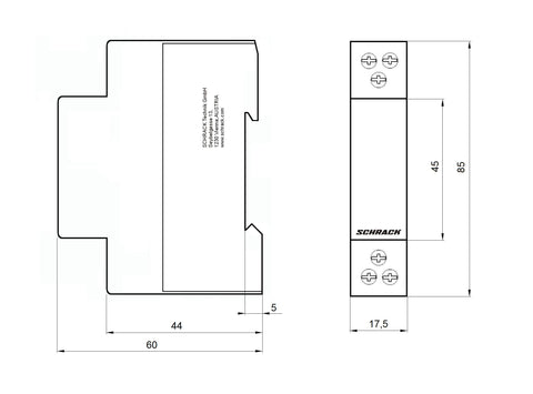 Contactor modular (1UH) 20A, 1ND+1NÎ, 230Vca, seria AMPARO