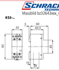 Contactor modular (2UH) 25A, 4NÎ, 24Vca&cc