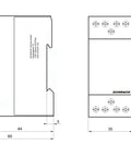 Contactor modular (2UH) 25A, 4 ND, 24Vca, seria AMPARO
