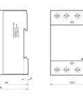 Contactor modular (3UH) 40 A, 2ND+2NÎ/230 Vca, seria AMPARO