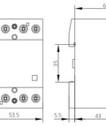Contactor modular 3UH 63A 3ND+1NÎ 24V c.a. / c.c.