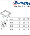 Profil latime soclu perforat 800mm