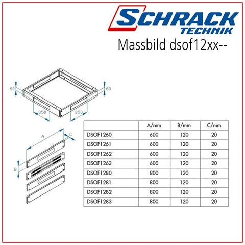 Profil latime soclu perforat 800mm