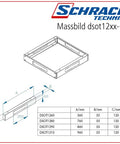 Profil adancime soclu 800mm 1 pereche