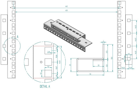 Dulap Server DSS, 600x1970x1.200mm,1800kg,19" 47U,RAL9005