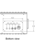 Dulap de perete usa metal,IP55 Outdoor,H579 W600 D450,19" 9U