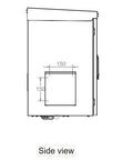 Dulap de perete usa metal,IP55Outdoor,H579 W600 D600,19"9U