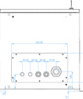 Dulap de perete usa sticla,IP55 Indoor,H663 W600 D450,19"12U