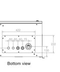 Dulap de perete usa metal,IP55 Indoor,H663 W600 D450,19"12U