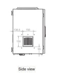 Dulap de perete usa sticla,IP55 Indoor,H841 W600 D450,19"16U