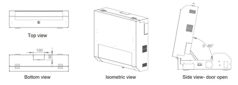 Dulap de cablare structurată de perete SoHo 475x500x145 mm