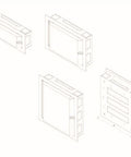Cutie distribuţie DW4, 1 rând , 22 module , RAL9003