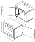 Dulap cablare structurată MONOBLOCK 19" 6U 600x400mm