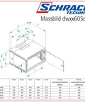 Dulap cablare structurată DUALBLOCK 19" 9U 600x500mm