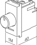 Insert dimmer cu buton rotativ, RLC 0-60W, 1M, negru