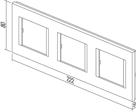 Ramă 3x2M, negru mat