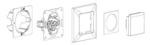 Garnitură pentru prize cu IP44