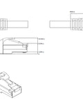 Patchcablu C6a RJ45G 10GB, LS0H, ecranat, galben, 5m
