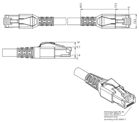 Patchcablu Cat.6a/10GB ecranat RJ45,LS0H,violet 7m