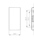 Doză PT pentru HSEDx2UWxx, H=42mm, RAL 9010