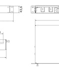 Patchpanel FO 19", 1UV, culisant, pentru 4 fibre, SC, MM