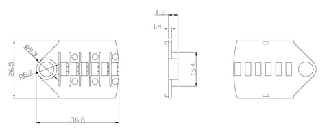 Organizator sudură FO 6 tuburi termo, negru, pt HSELSZSK01