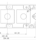 Doza aplicata pt. aparate MOSAIK 81x205x38mm