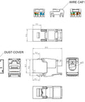 Modul TOOLLESS LINE RJ45 ecranat, Cat.6a 10GB (SFB)