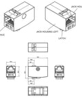 Modul cuplă RJ45-RJ45, ecranat, Class Ea 10 GB, TOOLLESS