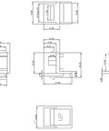 Modul cuplă FO LC-Duplex/SC-Simplex, TOOLLESS LINE