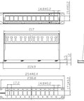 Patchpanel 10" gol pt.12 module Keystone
