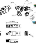 Conector UTP RJ45G Cat.6a instalare pe site