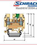 Clemă deconectabilă bej, tip MPS.4/0,2-6 mm²