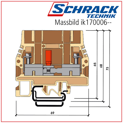 Clemă de curent tip SCB.6/CD 0,5-10 mm² cu fişe de testare