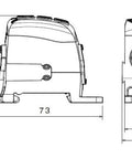 Main branch terminal, 1-pole, 270A, 1x95 + 2x35 +  8x25mm²