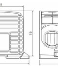 Clemă dublă (2*1p) Al-Cu, albastru, 300mmp / 240mmp cu pin