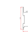 Clemă deriv. N,1 pol 125A, 1x35 mm²+1x16 mm² / 6x16 mm²