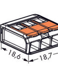 Clemă pentru doze 3 x 0,2-4 mm²