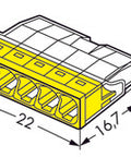 Conector doză Wago push 5x 0.5-2.5mm²