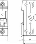 Separator de sarcină pentru portfuzibile D0 TYTAN-II 3p, 63A