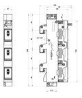 Separator pentru D02, TYTAN R, 3 poli, 50A complet