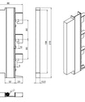 Side module for TYTAN R, for 60mm, high version