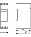 TYTAN, 2-pole, 63A, D02 + fuse monitoring, 24-60VDC