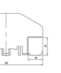 Separator de faze pentru soclu NH00, scurt