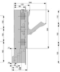 Separator vert. pt. fuz. NH, măr. 00, sistem bare de 100mm