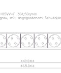 PDU 19", 7xSchuko+On/Off, profil PVC 1,25U, cablu 2m,RAL7035