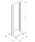 Ramă simplă profil 19", L=600 x H=2005 x A=600, 42U